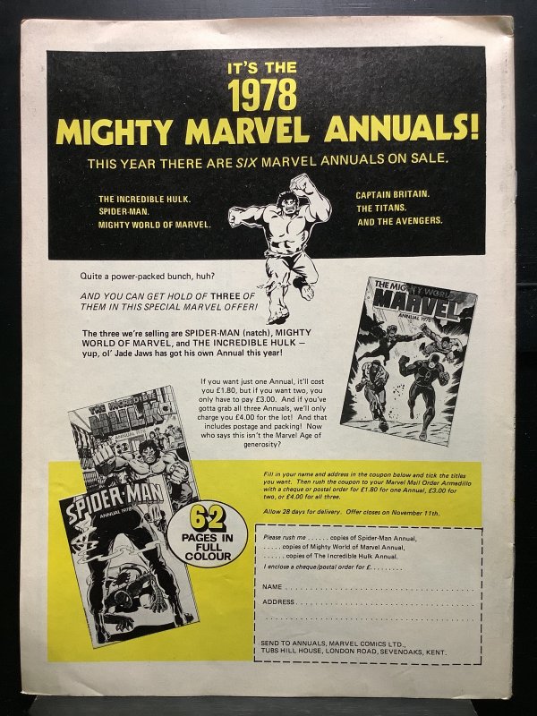 Super Spider-Man #245 Alloa Printing (U.K.)