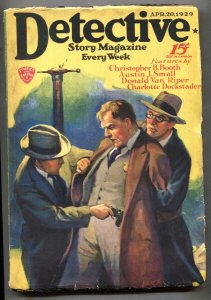 Detective Story Magazine- April 20, 1929-John A. Coughlin cvr-Pulp Magazine