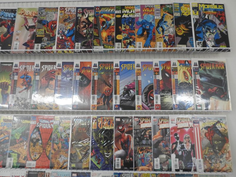 Huge Lot of 130+ Comics W/ ALL SPIDER-MAN COMICS!!! Avg. VF Condition!