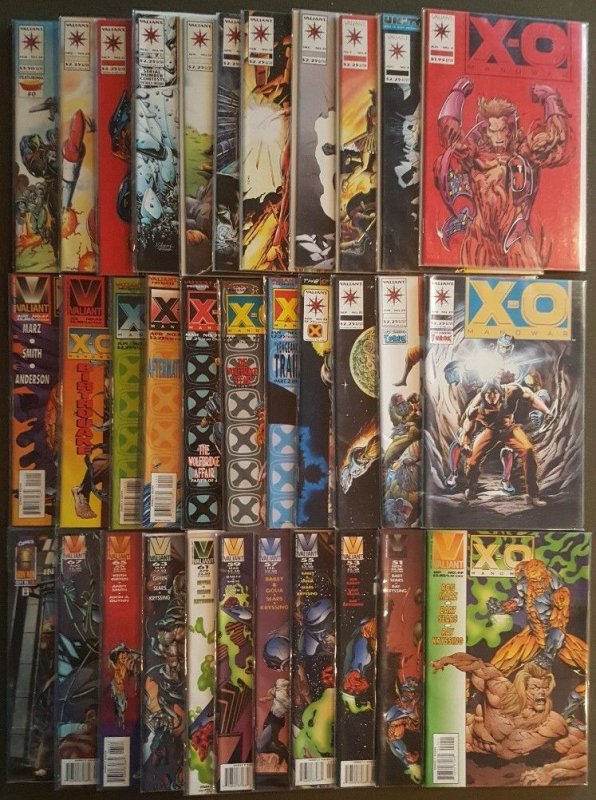 VALIANT: X-O MANOWAR (1992-1996) LOT