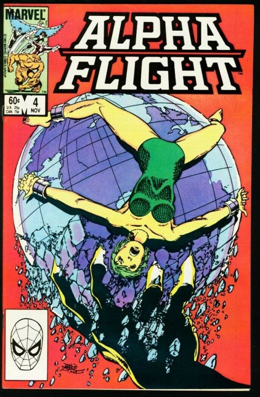 ALPHA FLIGHT #4-MARVEL COMICS-MUTANTS-JOHN BYRNE NM