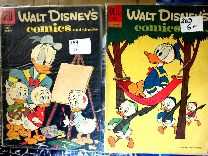 WALT DISNEY'S COMICS AND STORIES Collection #7 - 15 books G-VG Donald Mickey