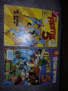 Fightin' 5 #30 & 43 Charlton Lot The Aztec Destroyers And The Ransome Of Big D