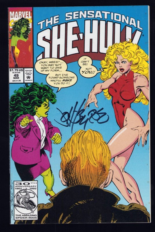 The Sensational She-Hulk #49 - Signed by John Byrne (8.5/9) 1993