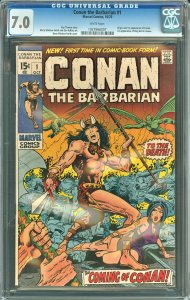 Conan the Barbarian #1 (1970) CGC Graded 7.0 - 1st App & Origin!