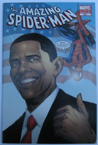 Amazing Spiderman #583 (Mar 2009, Marvel), VFN-NM (9.0), 3rd print, Obama cover