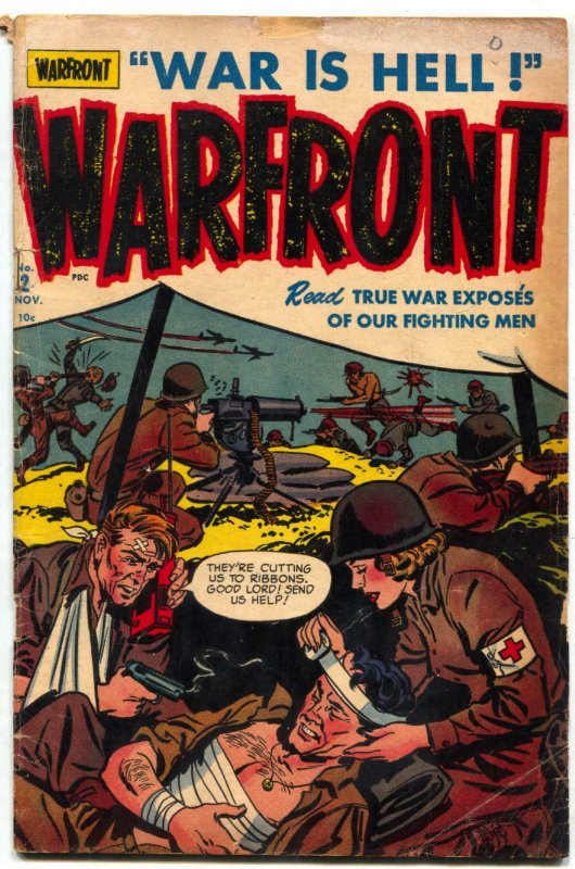 Warfront #2 1951- Harvey War Comic- Korea- Nurse cover VG