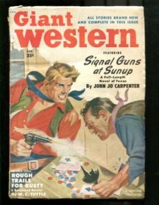 GIANT WESTERN-1950-APR-LOUIS L'AMOUR-CARD GAME COVER- VG 