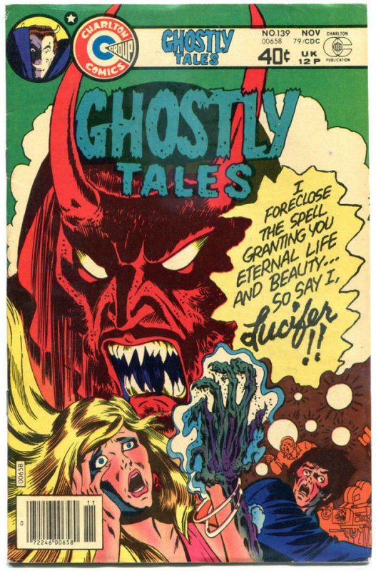 GHOSTLY TALES #139, FN, Lucifer, Demon, Horror, 1966 1979,more Charlton in store