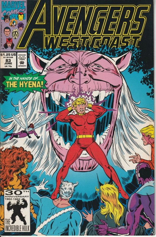 Avengers West Coast #83 Direct Edition (1992)
