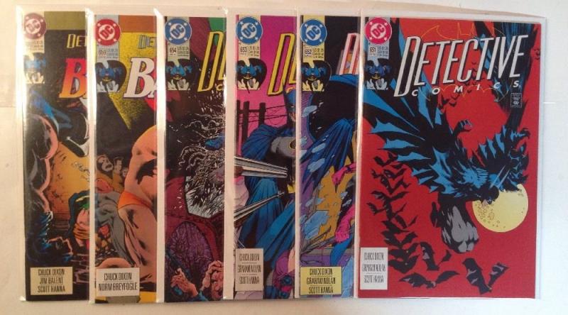 Detective Comics 651 652 653 654 659 660 Near Mint Lot Set Run