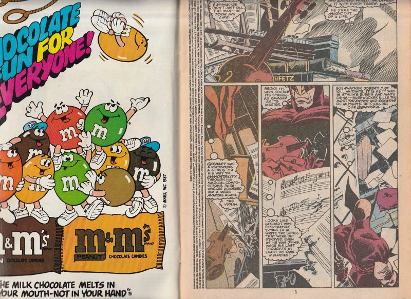 Daredevil(vol. 1)# 249 Enter: Wolverine and 1st appearance of Bushwacker