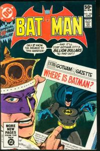 BATMAN #336-1981-DC VF