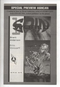 SPIN WORLD #1 Preview / Ashcan edition, NM, 1997, Brent Anderson, Slave Labor