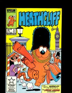 Lot of 12 Heathcliff! Marvel Comic Books #1 2 3 4 6 7 8 9 11 13 16 17 J344