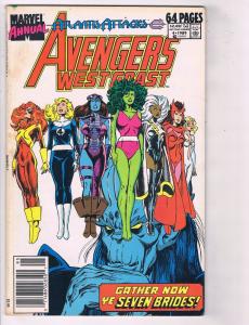 Lot Of 5 Marvel Comics West Coast Avengers # 1 2 4 5 6 Iron Man Hawkeye MM3