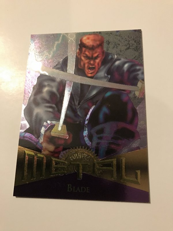 BLADE #56 card : Marvel Metal 1995 Fleer Chromium; NM/M X-Men Avengers, base