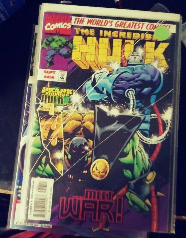 Incredible Hulk  # 456 SEPT   1997 , Marvel  HULK  IS APOCALYPSE HORSEMAN WAR