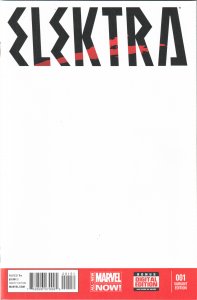 Elektra #1 Blank Cover (2014) Elektra