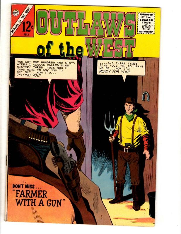 Lot Of 6 Outlaws Of The West Charlton Comic Books # 40 49 52 55 73 74 JL40