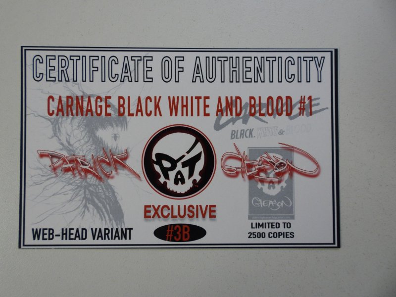 Carnage: Black, White & Blood #1 (2021) W/ COA NM- Condition