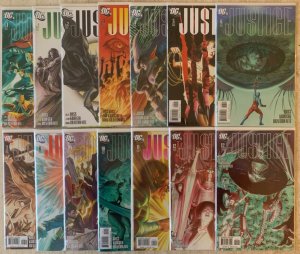 JUSTICE 1-12 + VARIANTS OF 2, 12 | DC 2005-2007 | COMPLETE SERIES | VF TO VF/NM