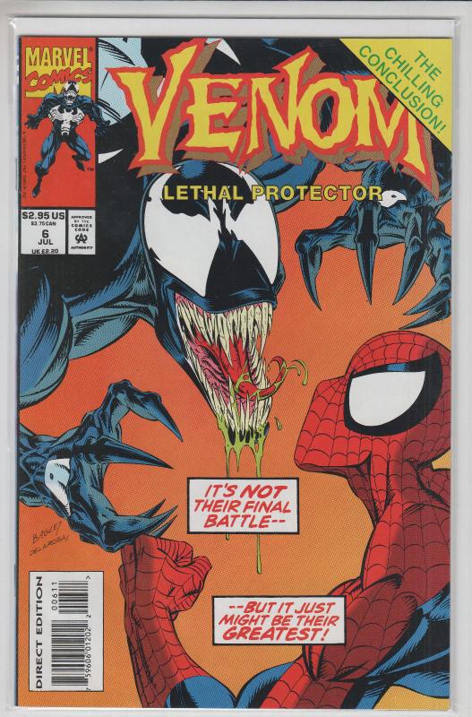VENOM LETHAL PROTECTOR 6 Issue Mini Complete Spider-man VF/NM-