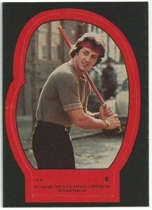 1979 Topps Rocky II Sticker #6 Rocky Balboa > Stallone > Italian Stallion