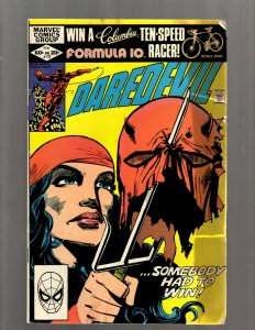 Daredevil # 179 VG Marvel Comic Book Frank Miller Elektra Bullseye Defender J450