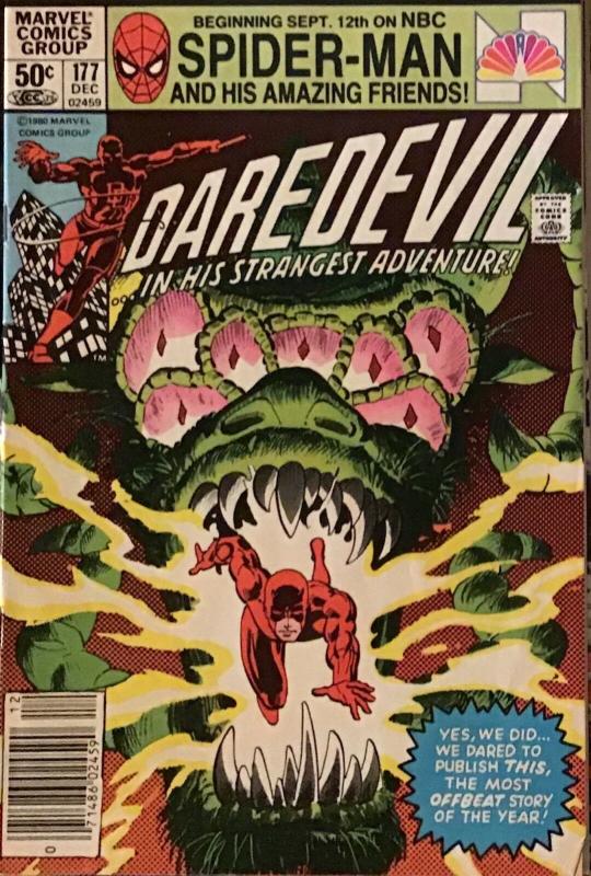 FRANK MILLER DAREDEVIL (MARVEL)#177-180 VG/FINE CONDITION 4 BOOK LOT