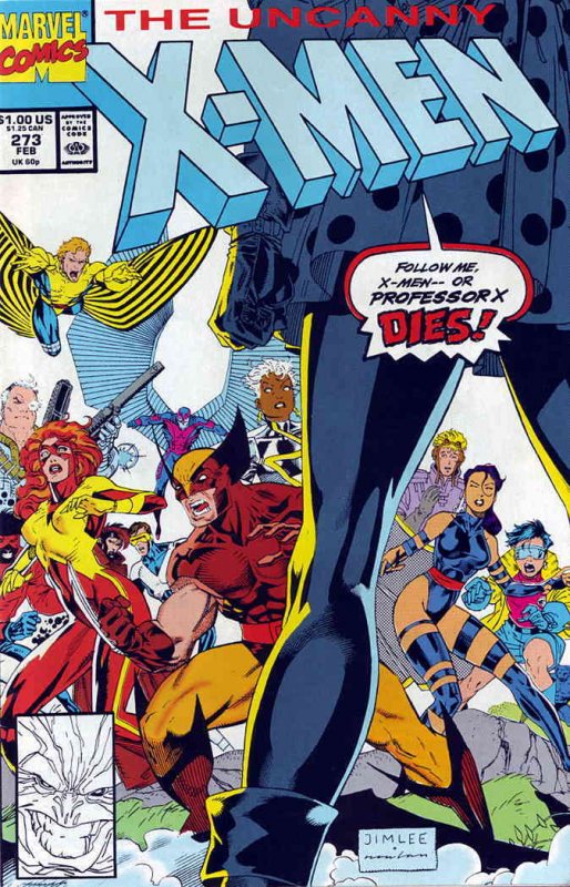 Uncanny X-Men, The #273 VF/NM ; Marvel | Chris Claremont Jim Lee