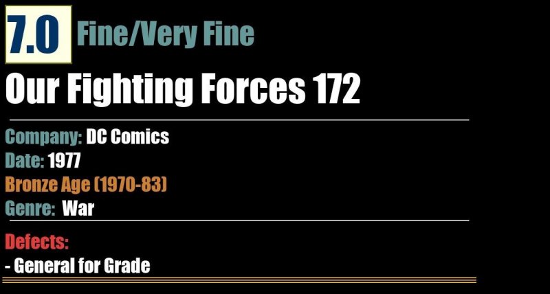Our Fighting Forces 172 (1977) FN/VF Bronze Age DC War Comics
