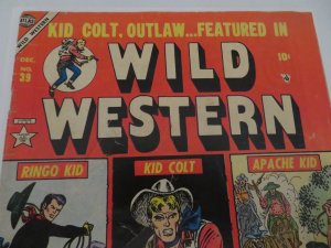 Atlas Wild Western #39 (1954) Kid Colt Comic Book GD 2.0