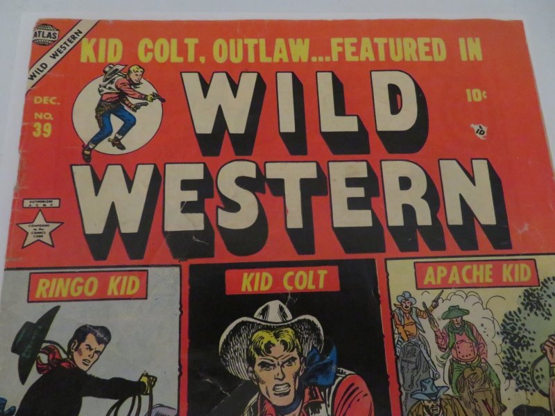 Atlas Wild Western #39 (1954) Kid Colt Comic Book GD 2.0
