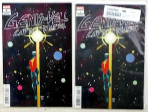 Genis-Vell: Captain Marvel Lot 2 #1 E x2 2022 1:25 Incentive Var Juni Ba Comics