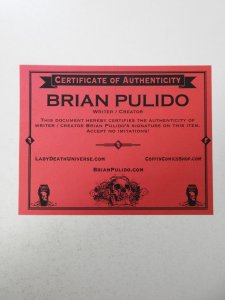 Lady Death: Pin Ups Conjure Edition (2014) NM Condition! Signed W/ COA!