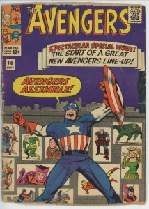 Avengers #16 (1963) - 0.5 PR *New Lineup/Scarlet Witch Joins Team*