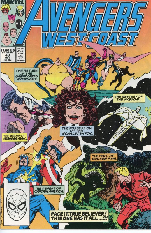 Avengers West Coast 49  9.0 (our highest grade)