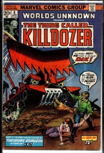 Worlds Unknown #6 (1974) Killdozer