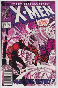 X-MEN #247 NEWSSTAND (Aug 1989) VF 8.0, white.