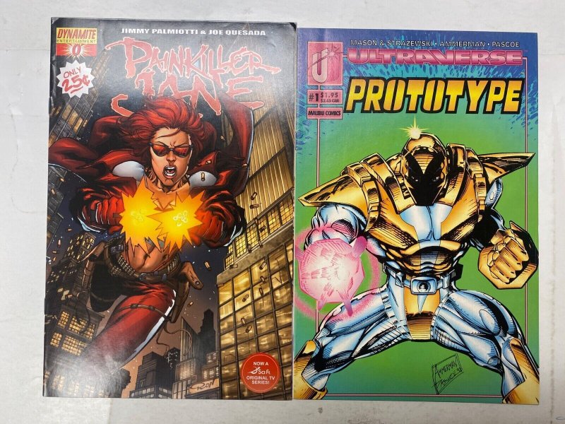 5 DYNAMITE comic books Painkiller Jane Prototype Crazyman Strangers 2 KM38