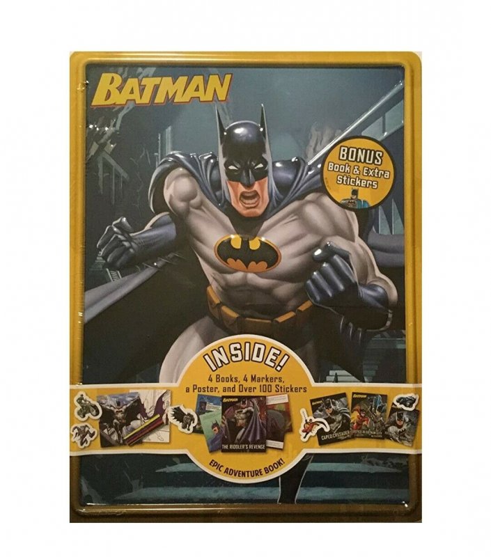 DC Comics Batman Coloring & Activity Book Set ~ 2 Batman Books with Bonus  Justice League Stickers (2 Coloring Books Featuring Batman)