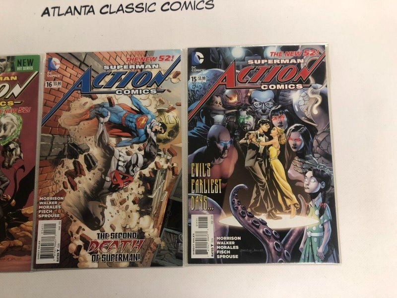 3 DC Comic Books Action Comics #15 16 17 Batman  Superman 132 KE1