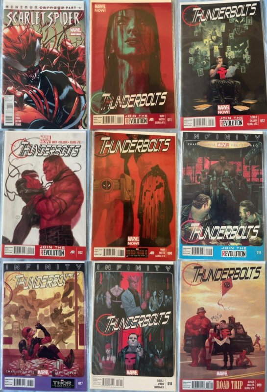 Lot of 9 Comics (See Description) Thunderbolts, Punisher, Scarlet Spider, Dea...