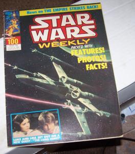 star wars weekly (uk) #100 photo cover luke & ieia  low grade