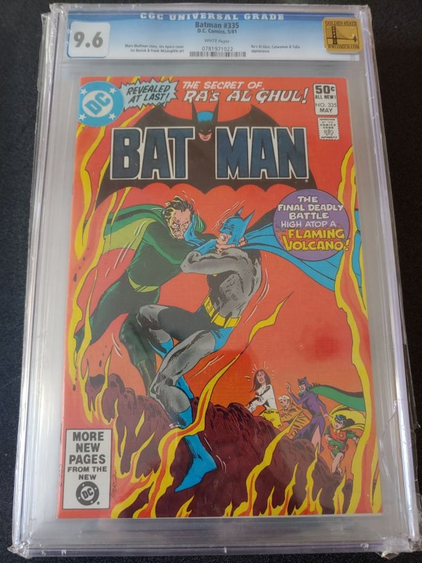 BATMAN #335 CGC 9.6 RA'S AL GHUL