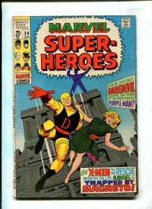 MARVEL SUPER-HEROES #24 1969 (5.5) STARRING X-MEN AND DAREDEVIL 