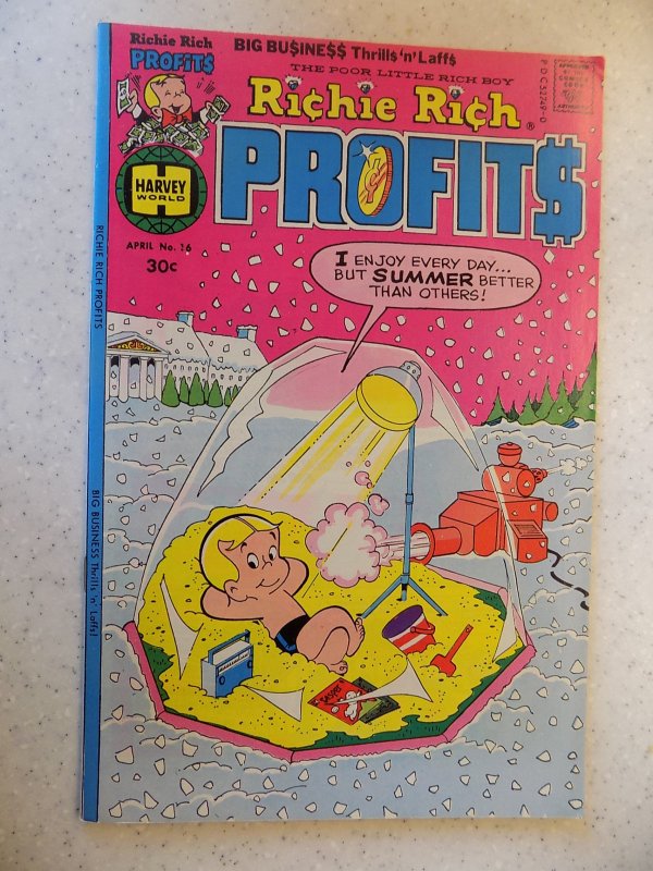 RICHIE RICH PROFITS # 16 HARVEY CARTOON ADVENTURE FUNNY