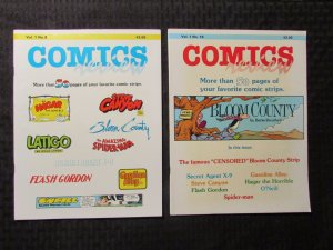 1985 COMICS REVUE Magazine LOT of 2 #9 FN+ #10 FN+ Spider-Man Flash Gordon