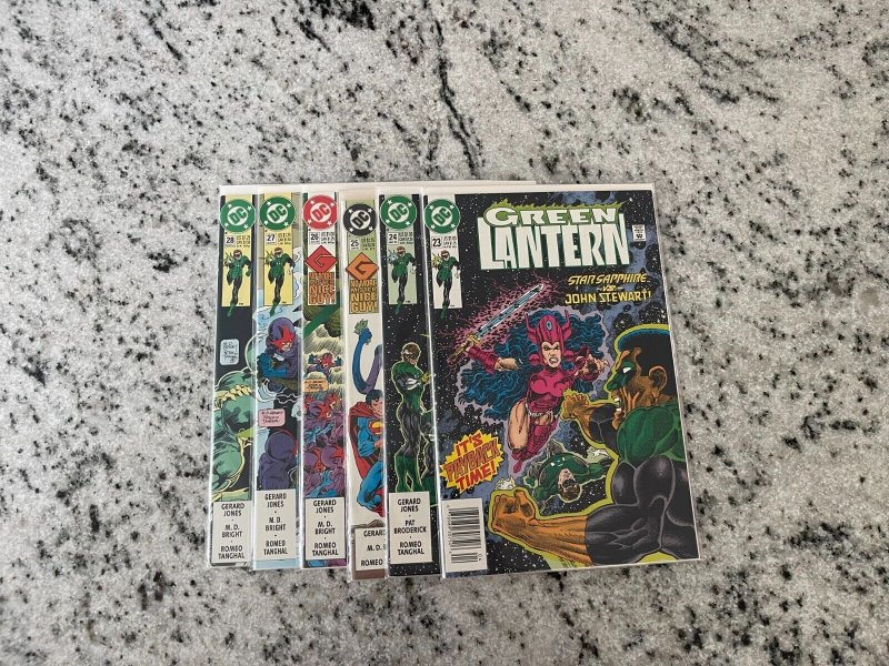 Lot Of 6 Green Lantern DC Comic Books # 23 24 25 26 27 28 NM Justice League CM7 